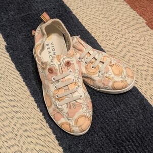Vionic Beach Malibu Pismo Slip On Sneaker Shoes Orange Grove Peach 7